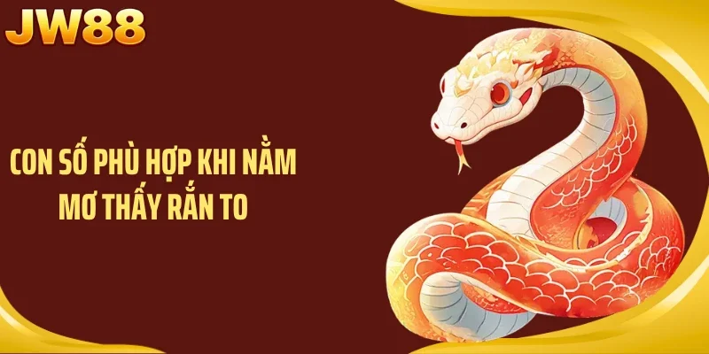 Con số phù hợp khi nằm mơ thấy rắn to