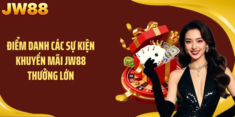 Điểm danh các sự kiện khuyến mãi JW88 thưởng lớn